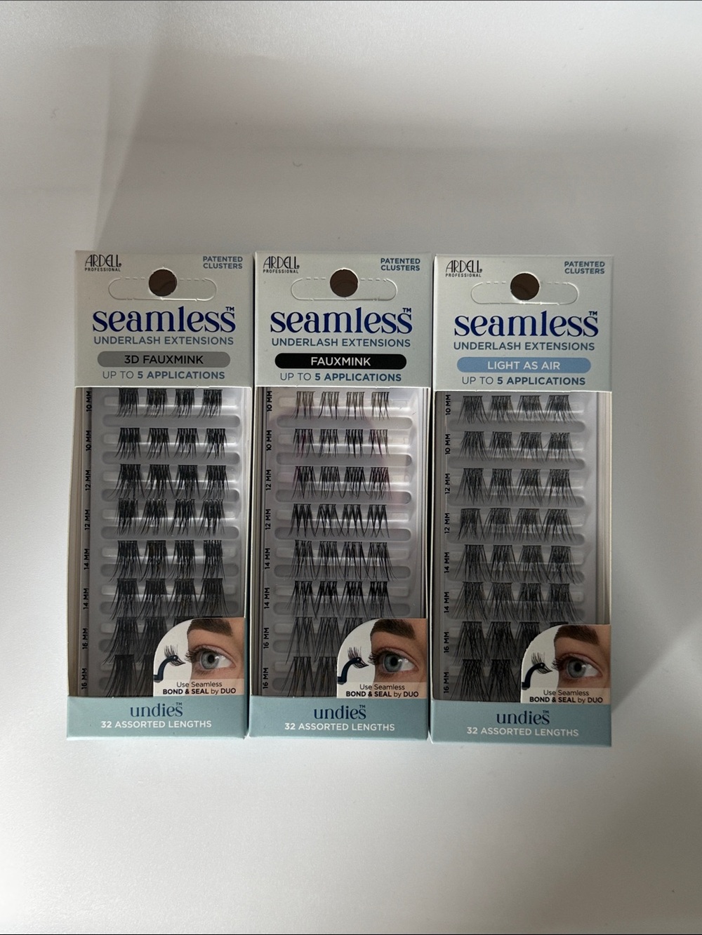 Ardell Seamless Underlash Extensions - Black (Set of 3 Packs) BNIB